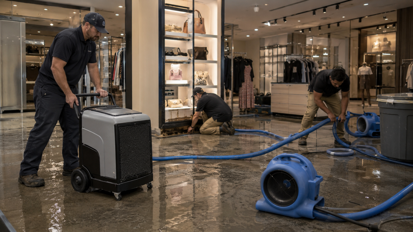 Commercial Building Water Damage Raleigh NC